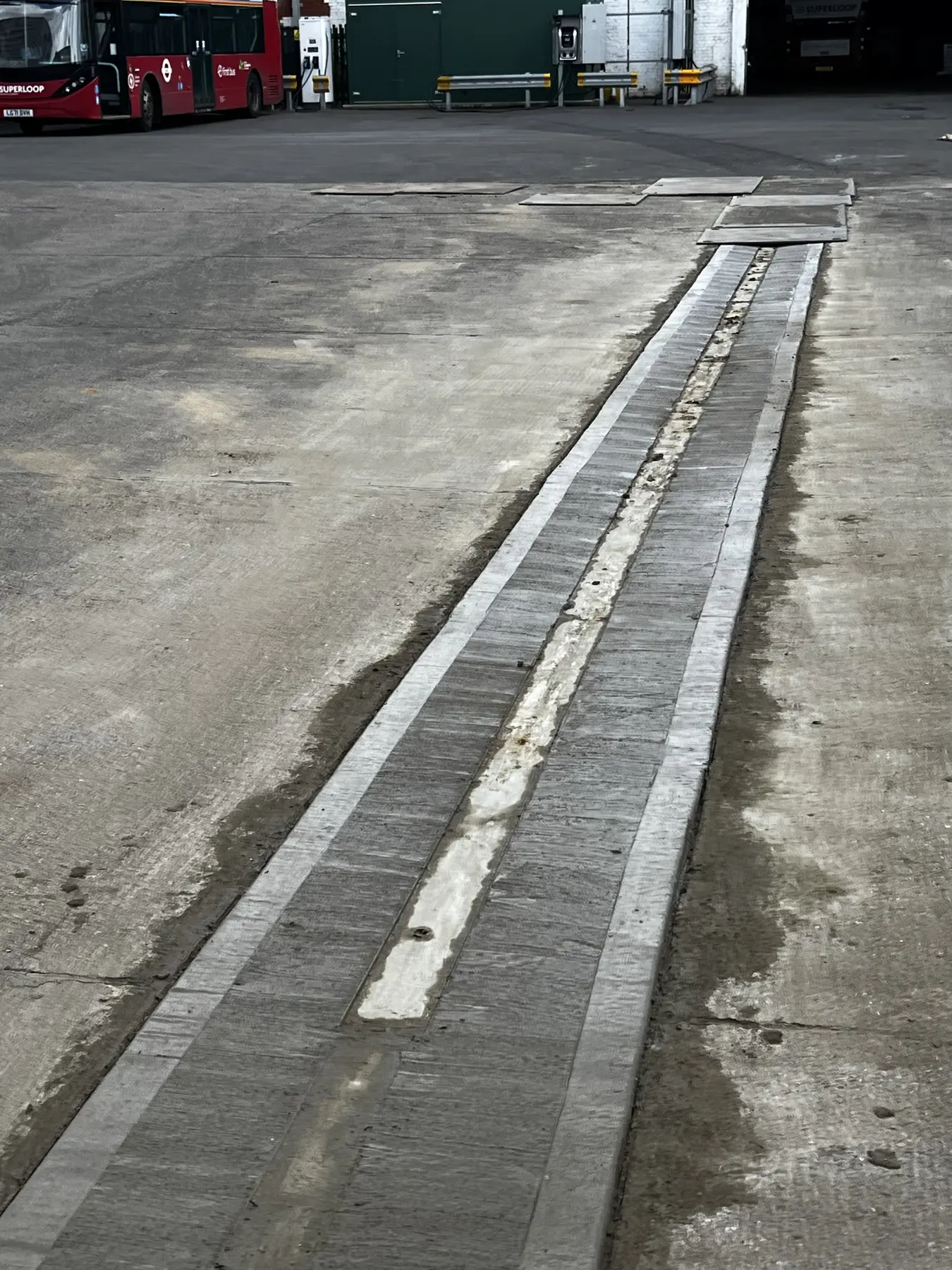 Finished commercial channel drainage