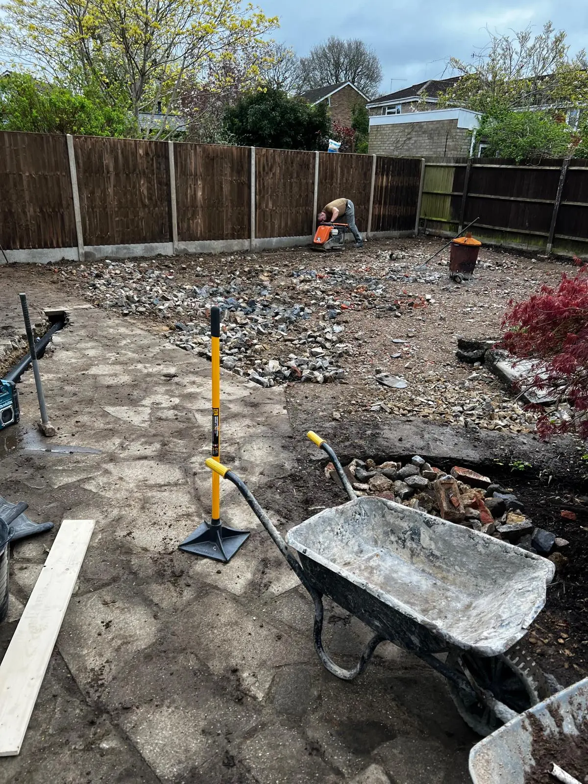 Garden before renovation